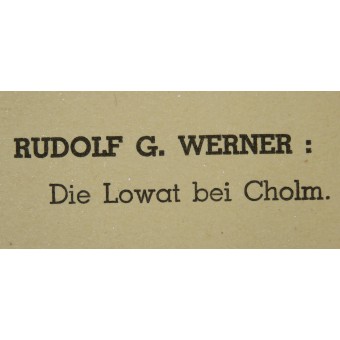 Maler Osten, Rudolf G. Werner: Die Lowat bei Cholm. Espenlaub militaria